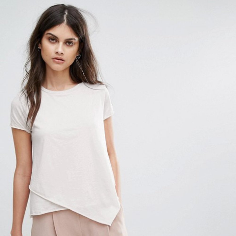 All Saints Daisy Cotton Tee Chalk White